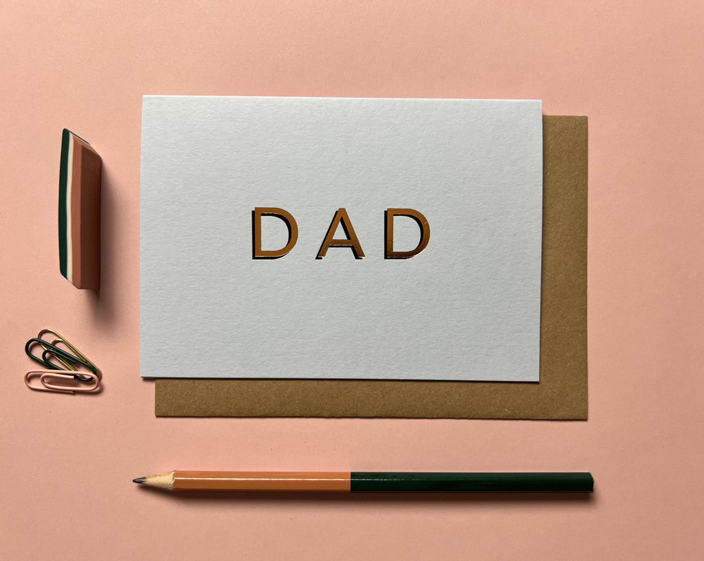 HANDPRINTED DAD CARD