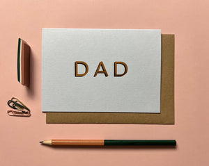 HANDPRINTED DAD CARD