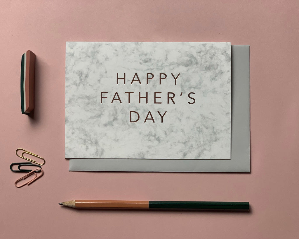 HAPPY FATHER’S DAY MARBLE CARD