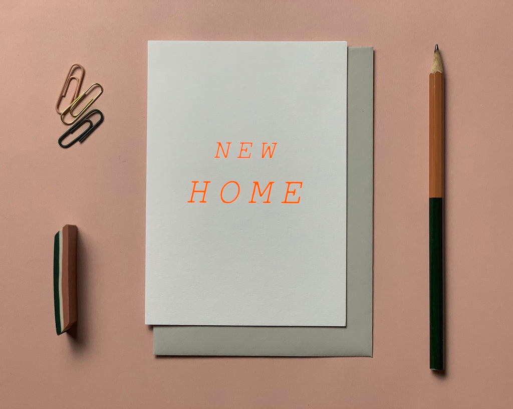 NEW HOME NEON CARD
